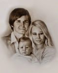 Portret rodzinny malowany na prezent